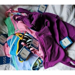 Reseller NWT Lot 18 Individual DSG Girls Swim Top And Bottoms Bikini 18 Pieces